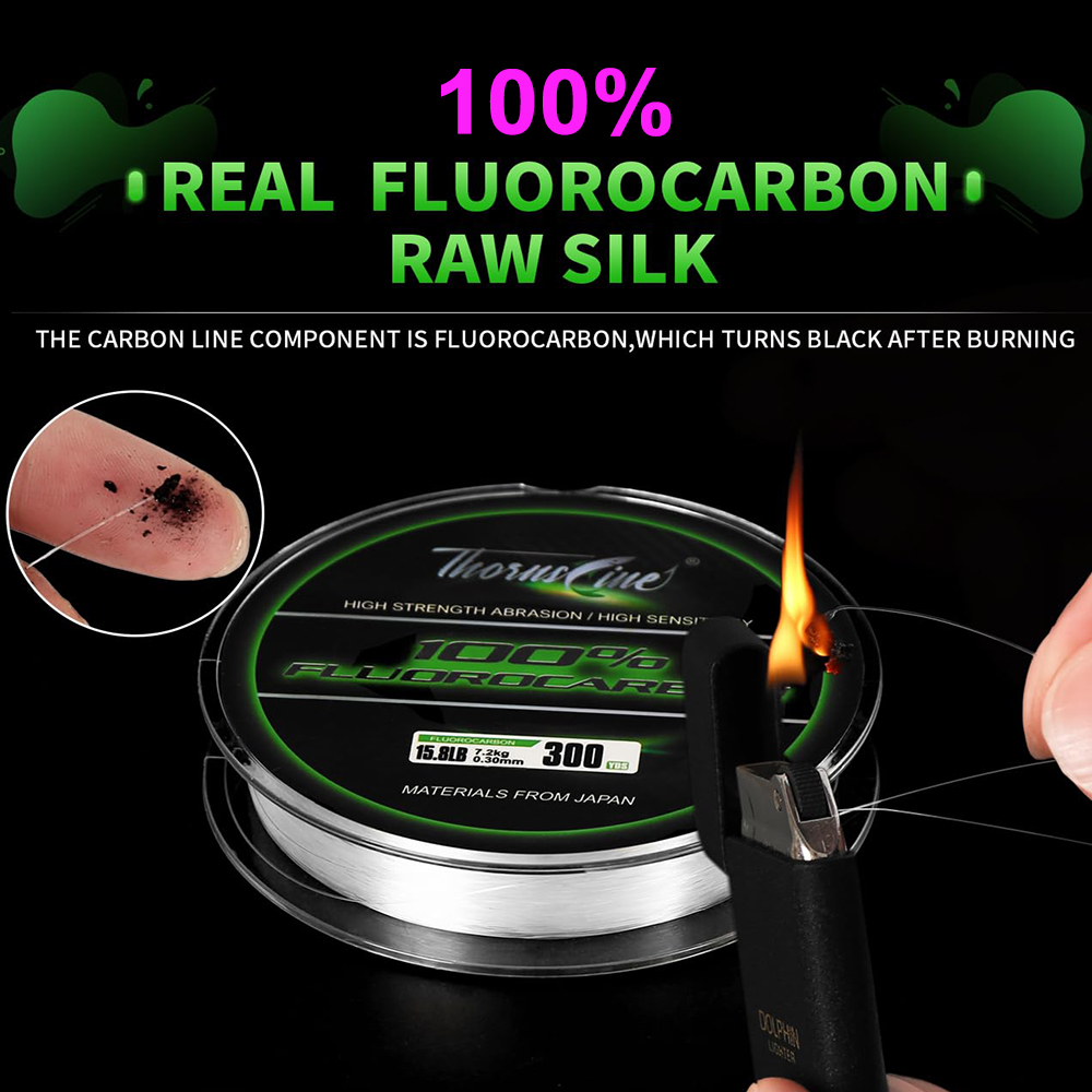 Fluorocarbon Line - ThornsLine 100% Fluorocarbonowa Żyłka Wędkarska 50-270M,