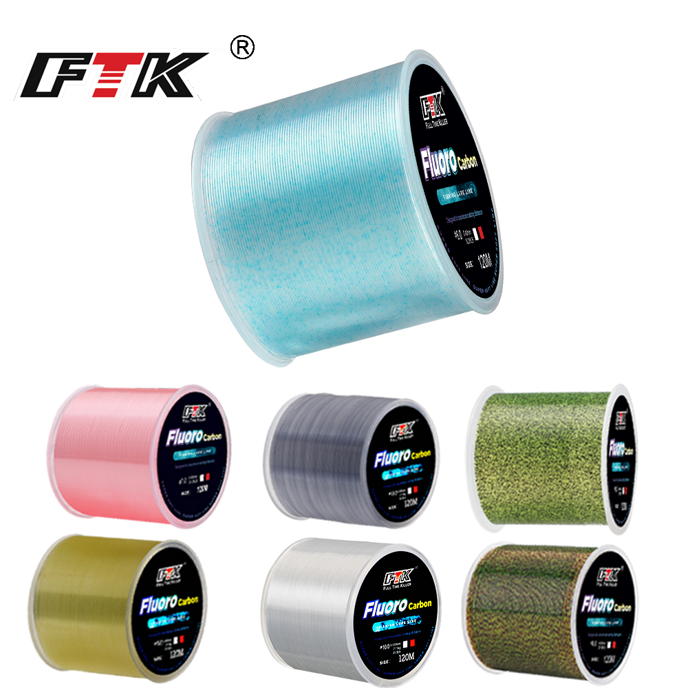 Fluorocarbon Line - FTK 120m niewidoczna żyłka wędkarska Speckle
